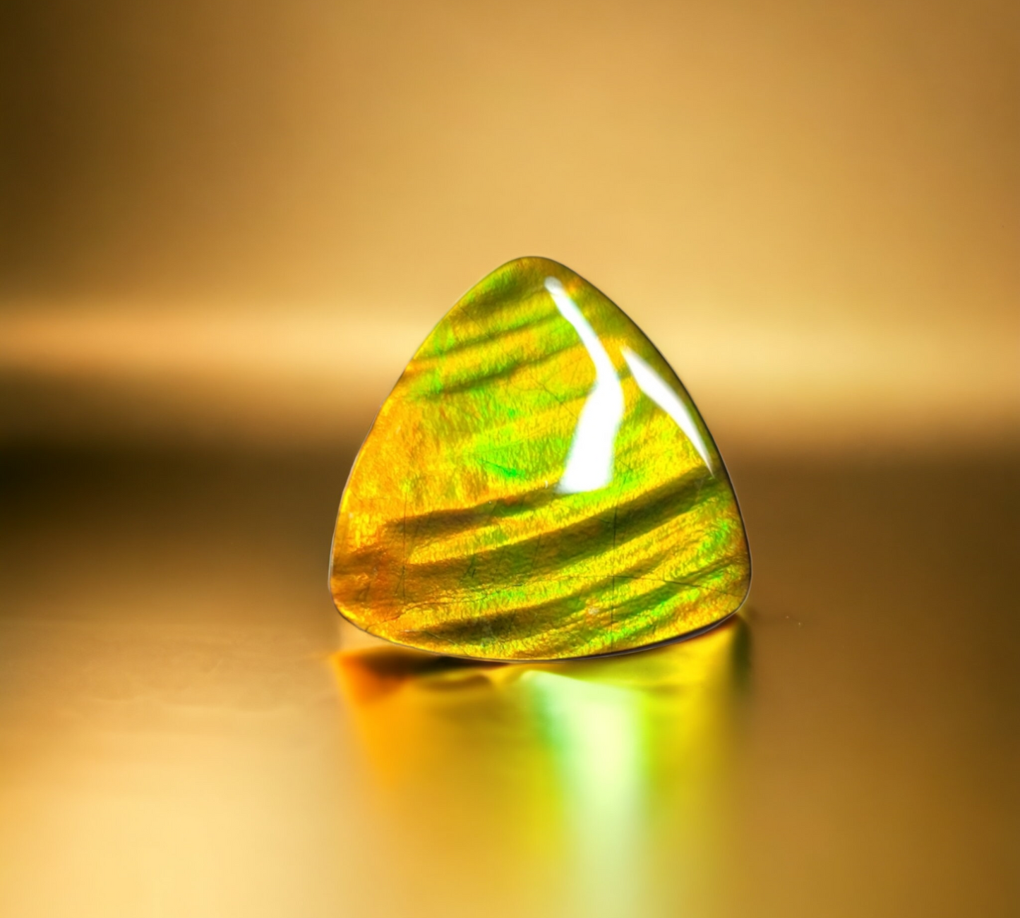 Ammolite Stone : MIS00946 (Ribbon pattern)