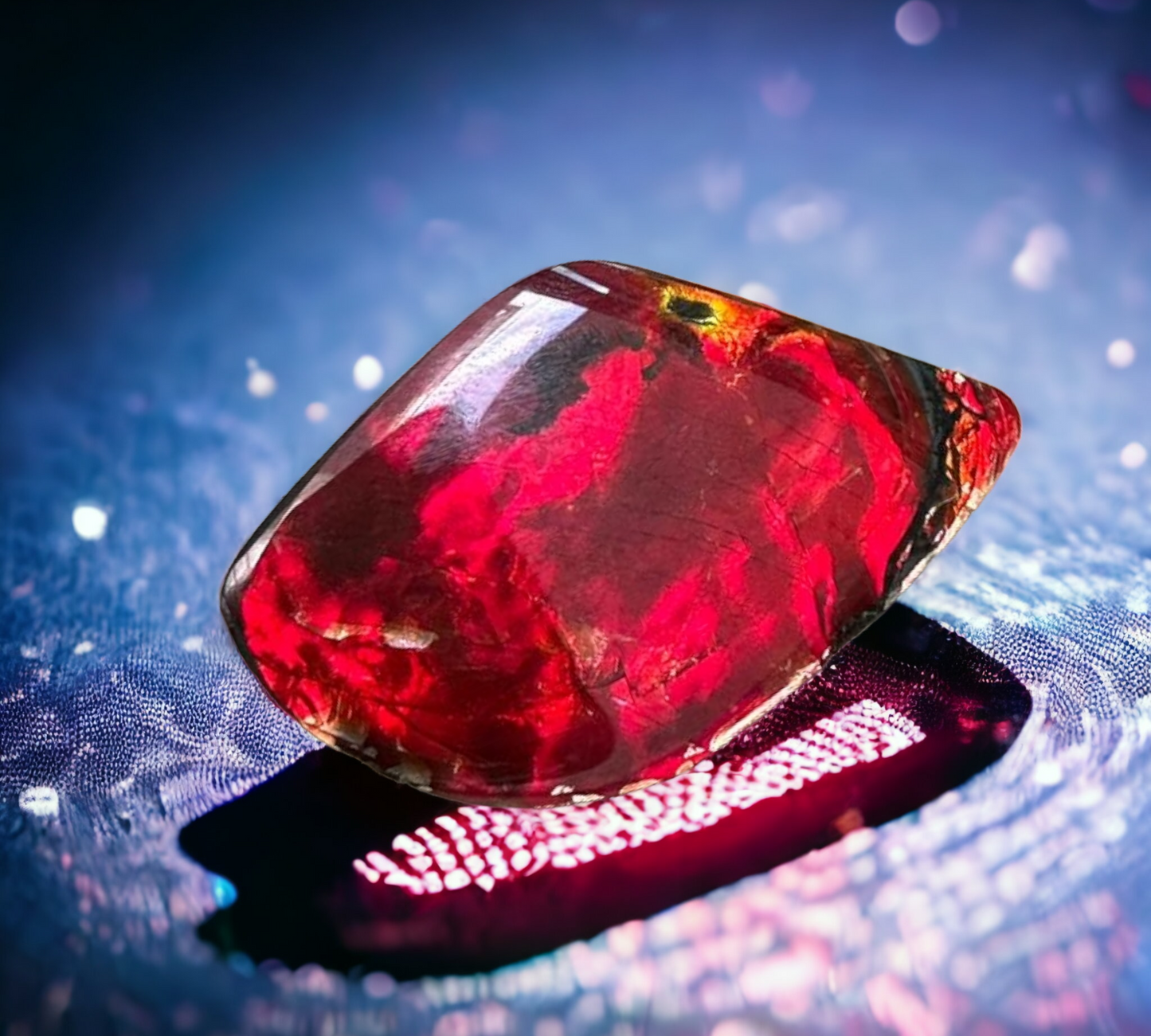Ammolite Stone : MIS00726 (Double Side) (M)