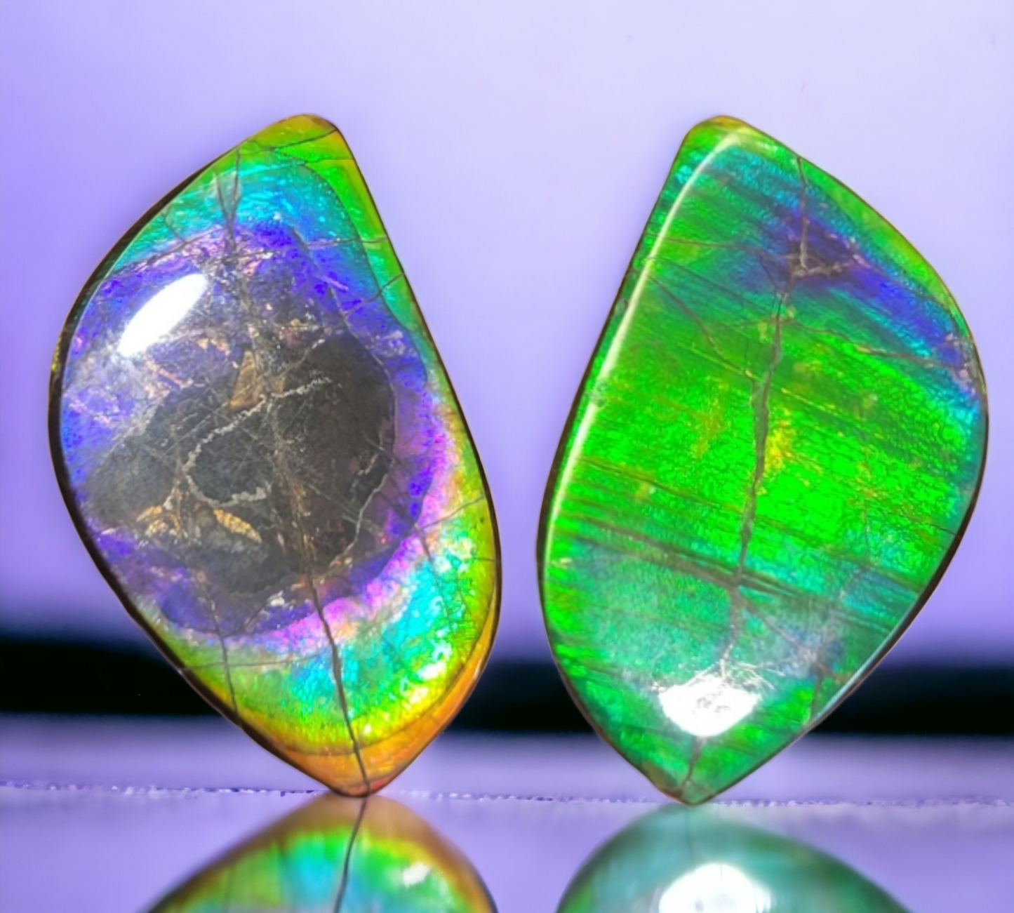 Ammolite Stone : MIS00729 (Double Side) (M)